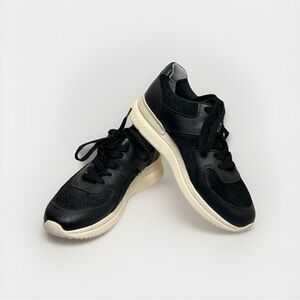 Everlane The Trainer Leather Sneakers Black Unisex W8 M6